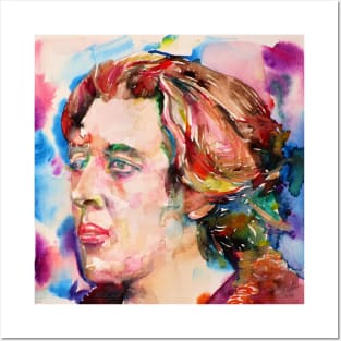 OSCAR WILDE watercolor portrait .16 Posters and Art